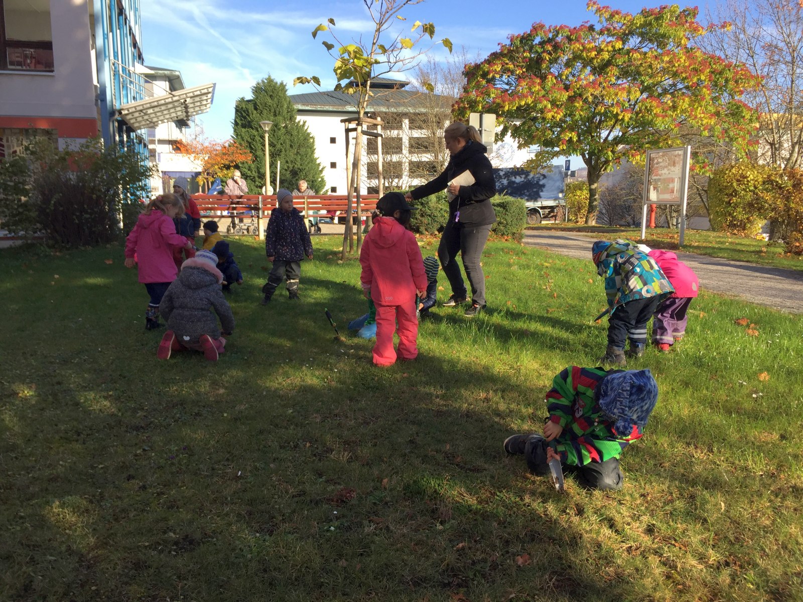 Jena Winzerla. Pflanzaktion Bertolla im DRK Kleinertal