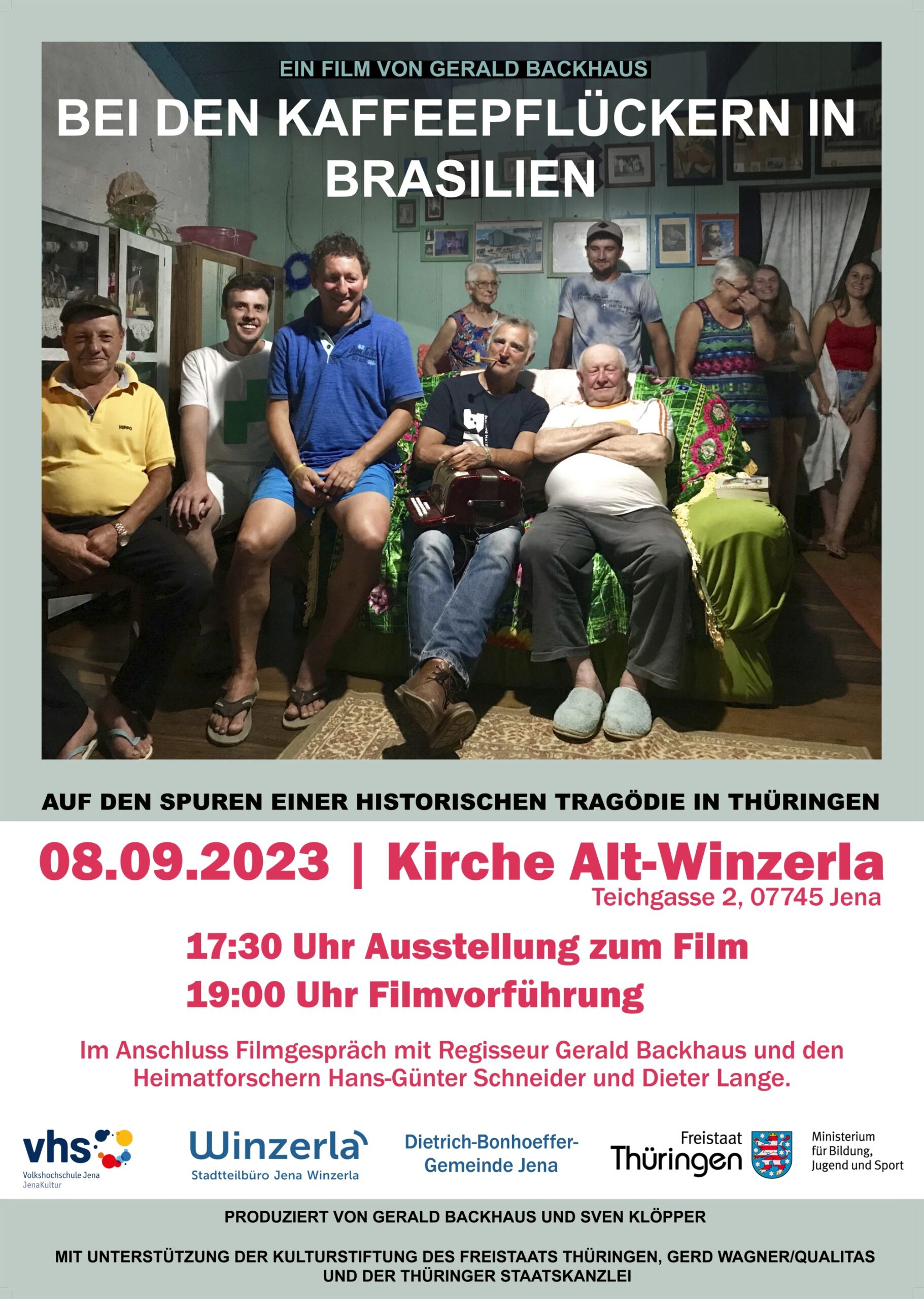 Plakat: Bei den Kaffeepflückern von Brasilien