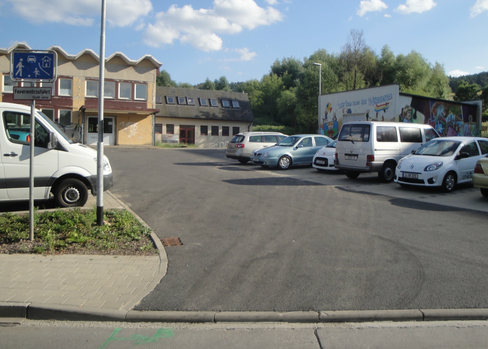 Asphaltdecke Sporthalle