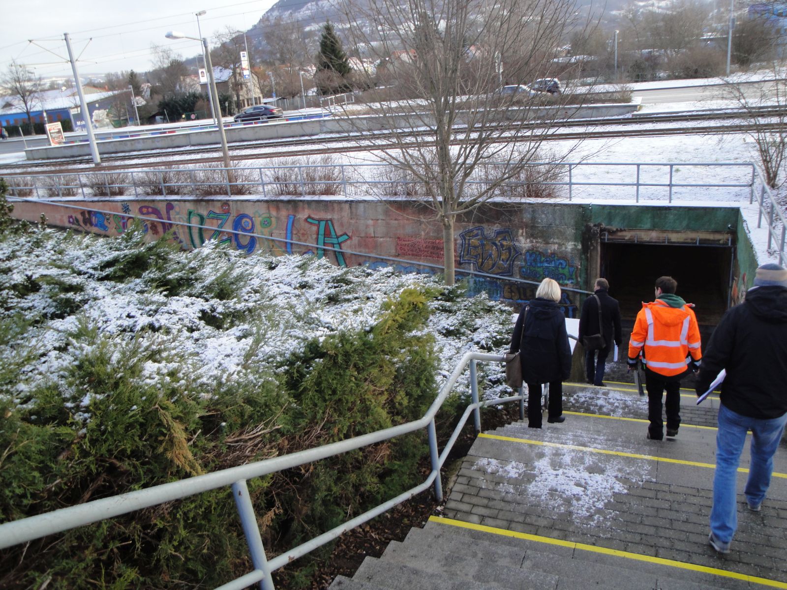 Jena Winzerla. Beginn der Arbeiten am Damaschkeweg