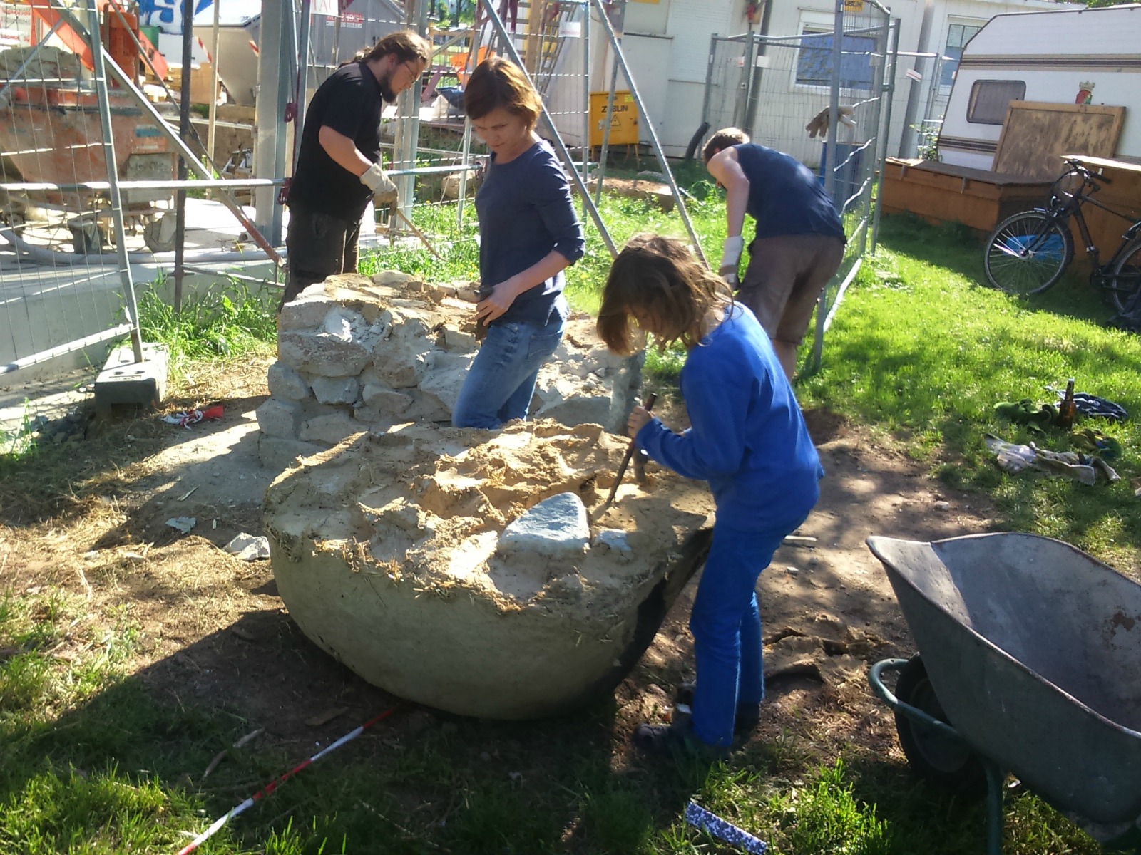 Jena Winzerla. Abriss Lehmbackofen