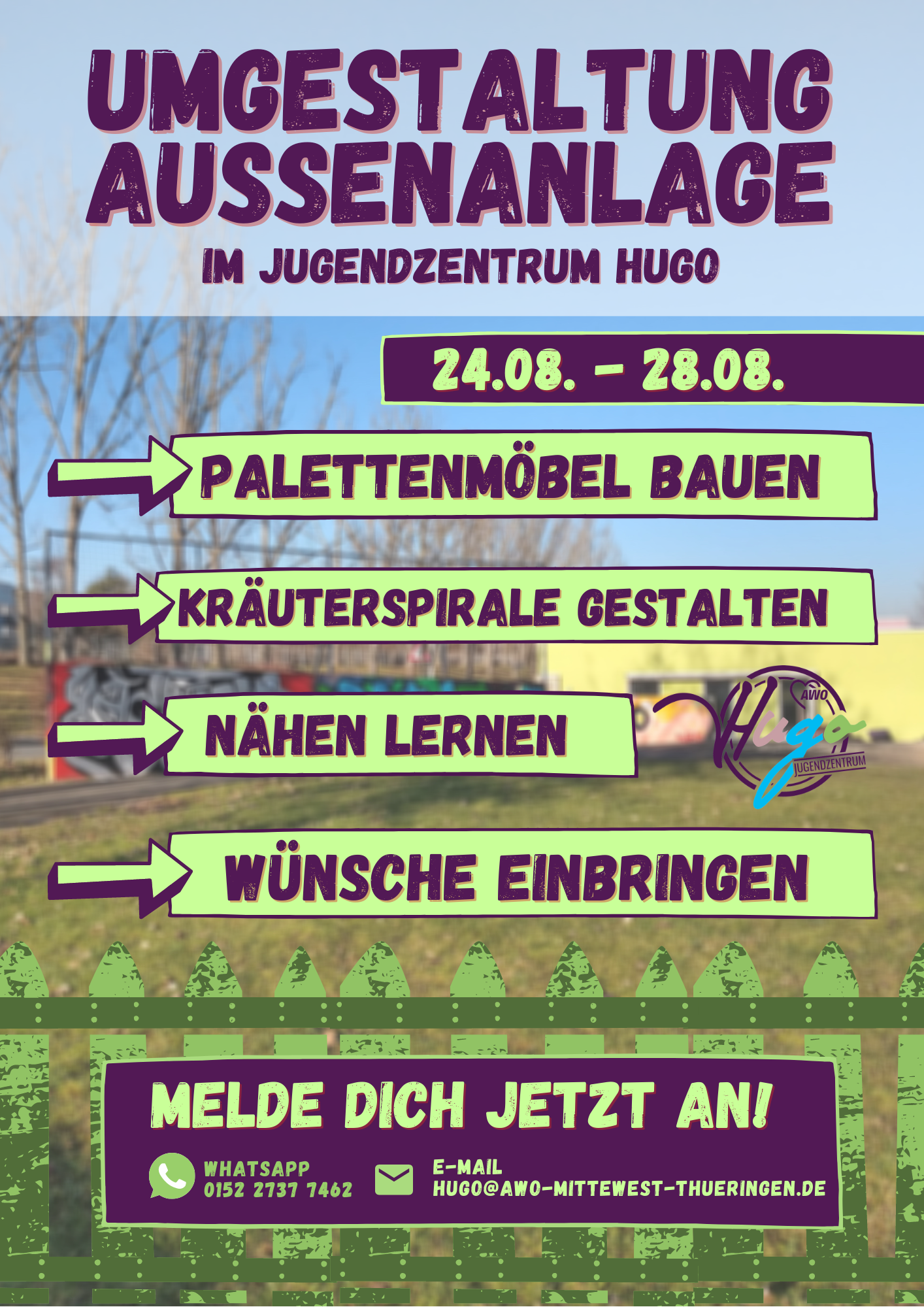 Umgestaltung Außenanlage Flyer