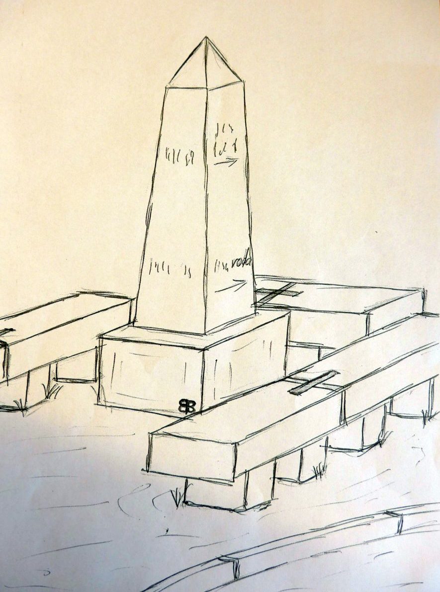 Jena Winzerla. Postsäule Bernd Böhme